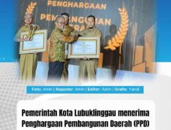 Pemkot Linggau Mendapatkan penghargaan Terbaik