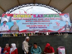 Lomba Karnaval TK dan PAUT Meriah di Lubuk Linggau