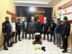 Simpan Pistol dan Peluru Aktif di Bawah Meja Tamu, DT Mendekam di Balik Jeruji Besi Polres Musi Rawas