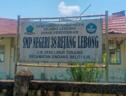 Miris, Kondisi SMP Negeri 38 Rejang Lebong di Desa Lubuk Tunjung Memprihatinkan
