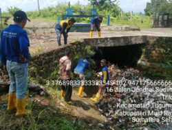 BBWS Sumatera VIII Himbau Warga Jangan Buang Sampah Disepanjang Irigasi DI Kelingi Tugumulyo