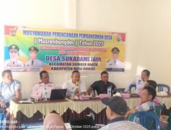 Musrenbangdes Desa Sukarami Jaya Bahas RKPDes Tahun 2025 Secara Partisipatif