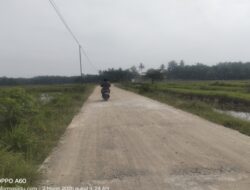 Baru Seumur Jagung, Proyek Peningkatan Jalan di Desa Sumber Sari Musi Rawas Sudah Hancur Lebur
