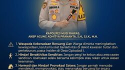 Respon Cepat, Polres Musi Rawas Tanggapi Insiden Warga Diserang Beruang di Sukakarya