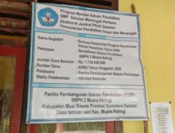DIDUGA GUNAKAN KAYU BEKAS, PROYEK REVITALISASI SMPN 2 MUARA KELINGI SENILAI RP 1,7 MILIAR DISOROT