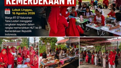 Semarakkan HUT ke-81 RI, Warga RT 07 Taba Lestari Gelar Berbagai Lomba dan Perkuat Kebersamaan
